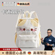 RICH YOUR HOME德國品質(zhì)書(shū)包愛(ài)卡通時(shí)尚甜妹小學(xué)刺繡吃魚(yú)小貓雙肩背包外出百搭 小貓背包小號
