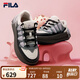 FILA 斐樂(lè)官方女鞋CARROT摩登板鞋2025春季新款蘿卜鞋時(shí)尚休閑鞋 香草冰白/駿馬黑-VB 36.5