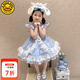 G.DUCKKIDS洛麗塔公主裙兒童吊帶裙夏季卡通玉桂狗禮服裙子洋氣女寶寶蓬蓬裙 玉桂狗公主裙子 100 （建議身高90cm 3-4歲）cm