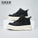 馬克華菲高幫男鞋夏季新款運動(dòng)休閑鞋女情侶透氣增高板鞋子 曜石黑  40 
