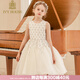 IVY HOUSE常春藤兒童裝女童2023年秋季新款  蓬紗禮服裙兒童夢幻公主連衣裙 米白  120cm(120/56)