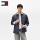 TOMMY JEANS【純棉牛津紡】25春夏男女巴恩風(fēng)燈芯絨翻領(lǐng)寬松襯衣襯衫20879 藏青色PT2 XL （推薦：170-190斤）