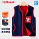 ULTRAMAN奧特曼兒童馬甲春秋男孩搖粒絨保暖背心2026新款AHM96182藏青120