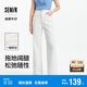 森馬（Semir）代露娃丨森柔牛仔牛仔褲女涼感闊腿褲25夏顯腿長褲子109325124006