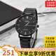 卡西歐（CASIO）手表男超薄大表盤 簡約休閑商務指針石英男表MTP-VT01劍魚系列 MTP-VT01B-1B（京倉京配）