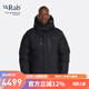 Rab睿坡新款Batura 男士800蓬防潑水保暖御寒連帽羽絨服 QDB-43 黑色 S