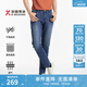 勁霸男裝男士夏季休閑簡(jiǎn)約直筒微彈牛仔褲（水洗產(chǎn)品）|NQRT2010 牛仔蘭 31