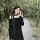 U&MUDI復(fù)古系脖黑色波點(diǎn)絲巾女2025新款感韓系長(zhǎng)條飄帶百搭領(lǐng)巾發(fā)帶 黑色小波點(diǎn)