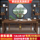 鶴跡實(shí)木書(shū)桌書(shū)椅組合家用簡(jiǎn)約書(shū)房寫(xiě)字臺(tái)書(shū)法繪畫(huà)桌辦公室新中式書(shū)桌 胡桃色 1.8M榆木書(shū)桌
