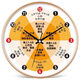 懷音十二時(shí)辰電鐘表養生館掛鐘裝飾對時(shí)鐘子午流注中醫掛表客廳輕奢 22cm養生01-金框【靜音掃秒】 以厘米為準