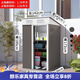 萊威卡戶外工具房戶外儲(chǔ)物房庭院工具房花園雜物間室外收納組合組裝活動(dòng) 包安裝+防潮地板+電鉆+送架子+送鎖 單坡A款（加厚烤漆2.02平方）抹茶綠