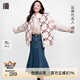 播牛仔半身裙女商場同款秋冬新款復(fù)古高腰魚尾裙BDQ4BD0858 B59牛仔藍(lán) L