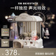 貝易抓娃娃機小型家用夾公仔扭蛋機兒童玩具燈光音樂(lè )款卡其色兒童禮物
