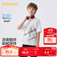 巴拉巴拉兒童短袖T恤男童寶寶上衣2025夏新款童裝速干親子打底衫 本白10101 140