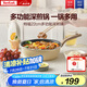 特福（Tefal）平底鍋煎蛋不粘鍋早餐煎鍋少油少煙燃?xì)庠铍姶艩t通用深煎鍋米色