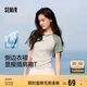 森馬（Semir）[商場(chǎng)同款]短袖T恤女撞色插肩袖修身2025夏涼感上衣101325100052