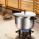 雙喜高壓鍋304不銹鋼防爆家用壓力鍋燃氣電磁爐通用22cm/6L【蒸格款】