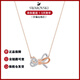 施華洛世奇（SWAROVSKI）Swarovski Lifelong Bow項(xiàng)鏈 蝴蝶結(jié)項(xiàng)鏈 毛衣鏈-不含手提袋 5440636玫瑰金色