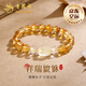 老鳳祥天然黃水晶手串貔貅手鏈女轉運珠七夕情人節(jié)禮物送女友老婆生日 貔貅黃水晶手鏈*品牌禮盒
