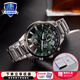 卡西歐（CASIO）商務(wù)休閑皮帶鋼帶手表男日韓腕表防水石英男士手表送男友新年禮物 EFR-303DB-3AVUPR