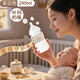 諾愛因嬰兒玻璃奶瓶新生兒0-6個月防脹氣防嗆寬口徑仿母乳160ml/240ml 【3-6個月】 240ml 配M碼奶嘴