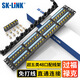 SK-LINK超五類免打配線架48口 非屏蔽直通模塊式網(wǎng)絡(luò)配線架 CAT5e類19英寸機架式網(wǎng)線理線架SK-P510M-48Z 