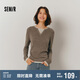 森馬（Semir）森馬毛衣女短款假兩件含羊毛針織衫24冬新款保暖內搭109724107015