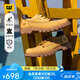 CAT卡特低幫大黃靴休閑皮鞋男士防潑水皮面登山鞋板鞋P111542N3AMC25 黃色 42