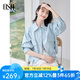 歐莎（OSA）【多色可選】白色工裝風(fēng)夾克外套女士2025年新款寬松春季短款上衣 藍(lán)色 XL