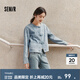 森馬牛仔外套女短款圓領(lǐng)甜酷街頭2025春新款國(guó)風(fēng)盤扣提花夾克小眾 牛仔淺藍(lán)88101 M 160/84A