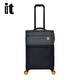 LUGGAGE IT英國itluggage行李箱鋁拉桿萬向輪超輕便大容量密碼鎖登機(jī)旅行箱 白蠟色/黑色1519鋁拉桿 28英寸