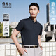 雅戈?duì)枴緵龈蟹罆?桑蠶絲】夏男短袖T恤 藏青色VSJD513119FCA L