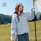 KOLON SPORT/可隆2L防水沖鋒衣 男女同款透濕防風(fēng)耐磨寬松情侶款?yuàn)A克外套 LHJK5WTT27-LB 淺藍(lán)色 S 165/88A