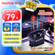 閃迪（SanDisk）128GB USB3.2 U盤 CZ430酷豆 黑色 讀速400MB/s 車載U盤 文件加密 小巧便攜優(yōu)盤