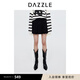 DAZZLE地素 半身裙2024年秋季新款女裝黑色牛仔百褶短裙 黑色 13/M 165/70A
