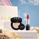迪奧DIOR鎖定紅唇口紅氣墊禮盒(絲絨720+緞光0N)化妝品生日禮物送女友