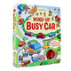 Usborne 繁忙的小汽車(chē) Wind-Up Busy Car 英文原版 益智兒童發(fā)條玩具書(shū)軌道書(shū)  大開(kāi)本紙板 含小汽車(chē)和4個(gè)軌道槽 親子互動(dòng)讀物