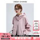 VEGA CHANG春秋季短外套女2025年新款城市輕戶外高級(jí)感戶外運(yùn)動(dòng)風(fēng)連帽上衣 貝殼粉 S