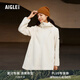 AIGLE艾高經(jīng)典款A(yù)CW22WFLE008女士防潑水保暖加厚全拉鏈抓絨衣外套 貂杏色 AF571 38