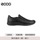 愛步（ECCO）男鞋休閑鞋 春夏款透氣柔軟舒適豆豆鞋 511744 黑色01001 42 