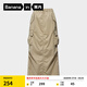 蕉內(nèi)涼皮501Cool Pro女士中長(zhǎng)款工裝半身裙戶外防曬機(jī)能速干裙子新款 亞麻灰棕 L