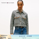 TOMMY HILFIGER25新款秋冬女裝休閑通勤紐扣襯衫翻領(lǐng)千鳥(niǎo)格單夾克外套06026 黑白格紋0IM S （推薦：100-115斤）