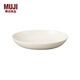 無(wú)印良品（MUJI）米瓷 橢圓碟 大 盤子碟子餐具餐盤 MD7QCC4S 長(zhǎng)22*寬16*高4.5cm