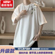 Lee dprre2025新款純棉短袖T恤男夏季潮流體恤衫冰絲薄款字母印花半袖上衣 白色A 【升級款】 XL 155-190斤