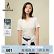 beanpole【新品】濱波  2025早春女士簡(jiǎn)約素色莫代爾V領(lǐng)修身短袖T恤 白色 S 160/84A