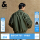 杰克·瓊斯（JACK&JONES）【七夕情人節(jié)禮物】秋冬飛行員夾克男短款棉服寬松棒球服棉衣外套 E03草綠 M 175