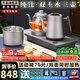 開品自動上水燒水壺純鈦雙壺感應(yīng)上水電熱水壺?zé)匾惑w全自動恒溫最新款家用辦公嵌入式茶具套裝 1L 【純鈦 雙上水】20*37CM 三壺款式