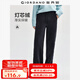 佐丹奴褲子女24秋冬加絨燈芯絨復(fù)古風休閑褲松緊腰衛(wèi)褲女05414872 黑色 標志黑 M