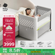 babycare嬰兒床可折疊床0-3歲寶寶床便攜式拼接移動多功能嬰兒床 萊斯維斯