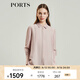 PORTS寶姿女裝 秋冬新品休閑長(zhǎng)袖襯衫LL9B055LWT001 暗紫羅蘭 S (4)